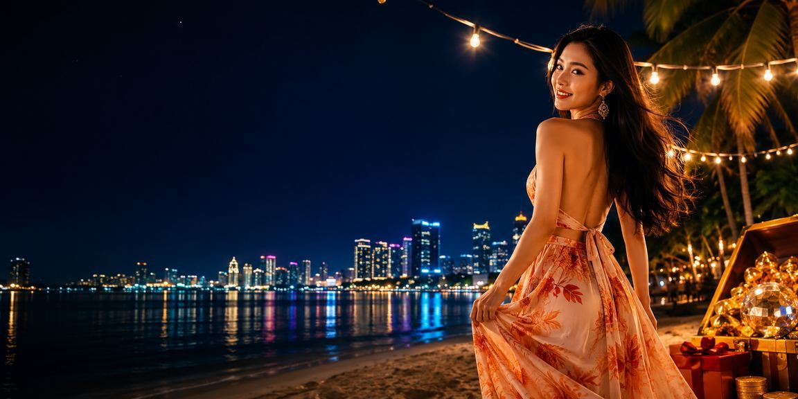 Không khí giải trí và xổ số tại bờ biển Côn Đảo, Việt Nam